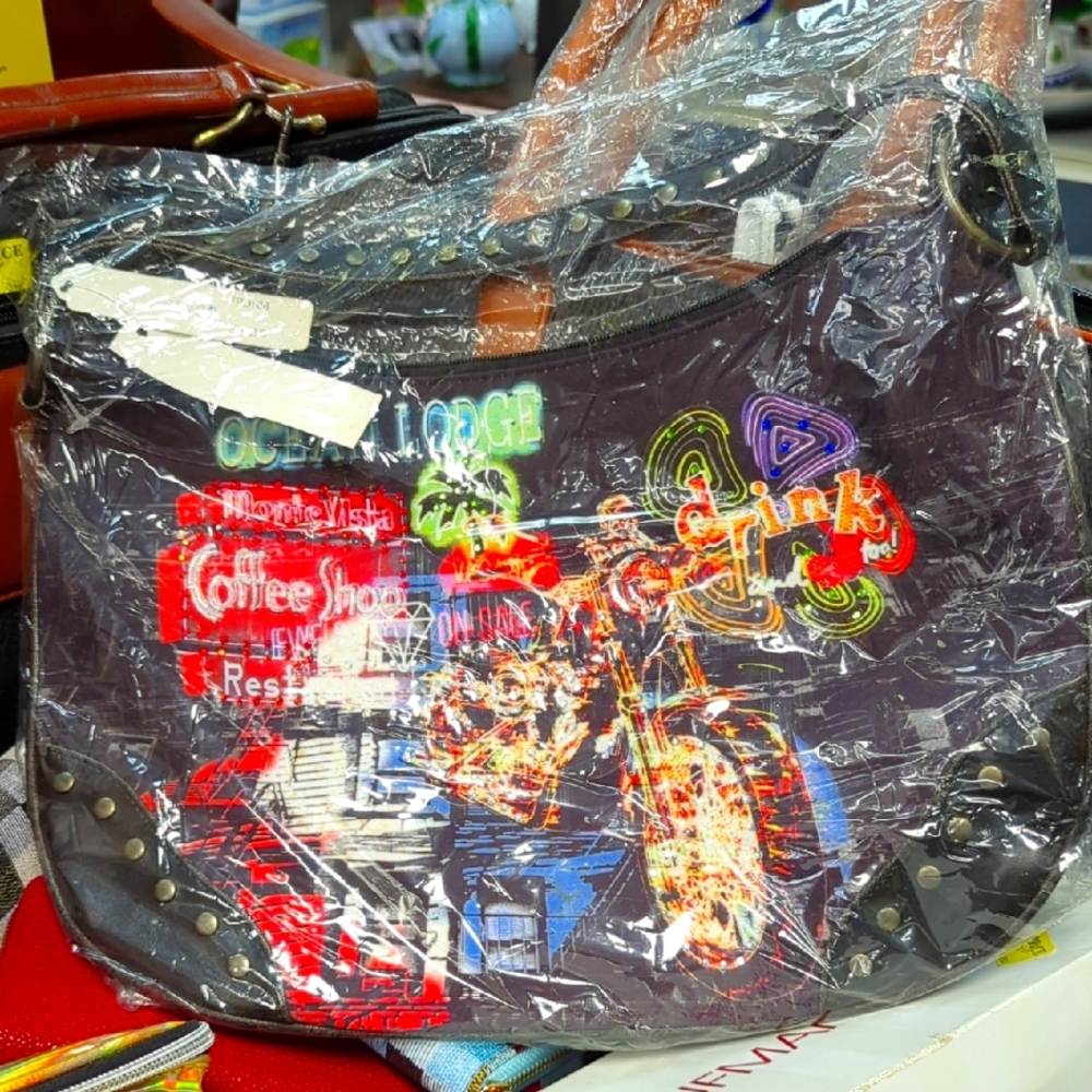 Colorful Graphic Shoulder Bag